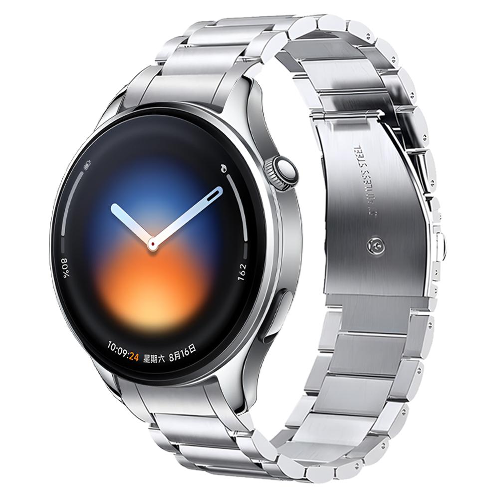 

Без зазоров стальной ремешок для умных часов Xiaomi Watch 5 металлический браслет Запасные аксессуары Браслет на запястье For Xiaomi Watch 5 серебряный