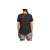 Nike Miler Solid Logo Round Neck Loose Fit Sports Short Sleeve T-Shirt Women Tops Black AJ8121-010