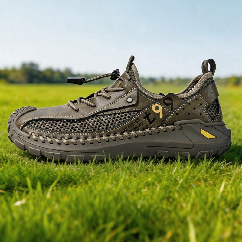 Men's Outdoor Mesh Hiking Shoes Breathable Non-slip Quick-dry Wading Shoes for Summer Trekking Walking Fishing Water Sneakers