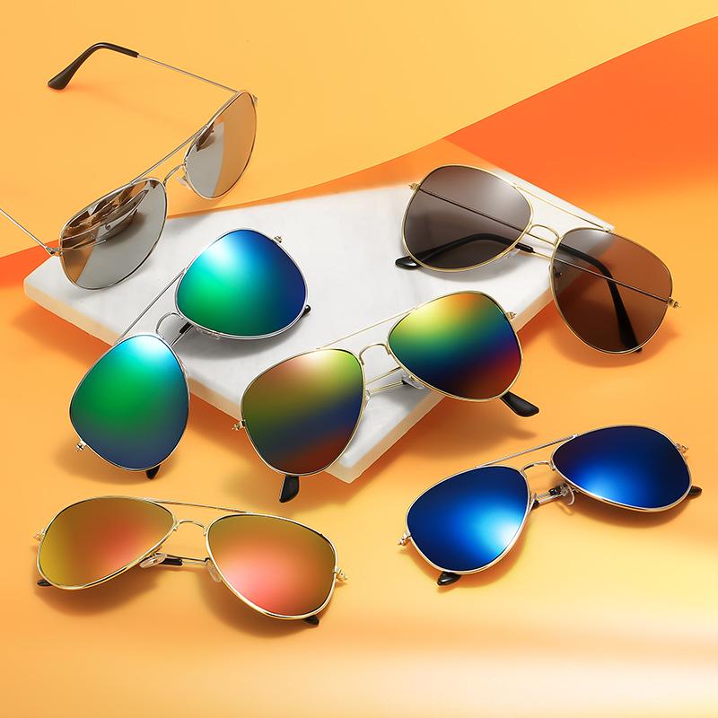 3026 Klasyczne Unisex Okulary Przeciwsłoneczne Aviator - Metalowa Oprawka, Kolorowe Soczewki