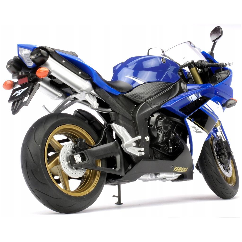 Yamaha Yzf-R1 Modell Motorrad im Maßstab 1:10 Gummistiefel