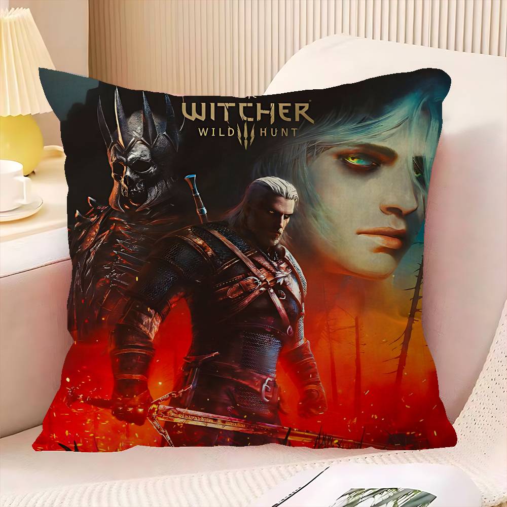 Hot-The-W-Witcher-Game Cushion Cover Pillowcase Upholstery Sofa Throw Pillow Home Decor Pillowcas