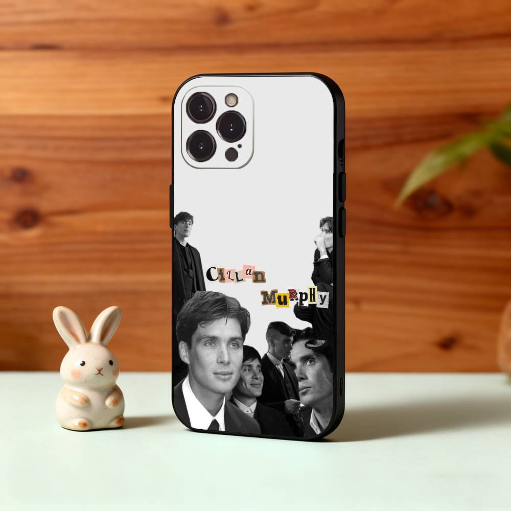 

C-Cillian M-Murphy Actor Phone Case For iPhone17,16,15,14,13,12Plus,Pro Max,XS,5G Soft Silicone Black Cover iPhone13PROMAX