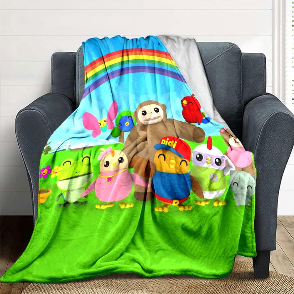 Didi and Friends Print Flannel Blanket High Quality Warm Comfortable Cover for All Seasons Perfect for Gifts Home Decor