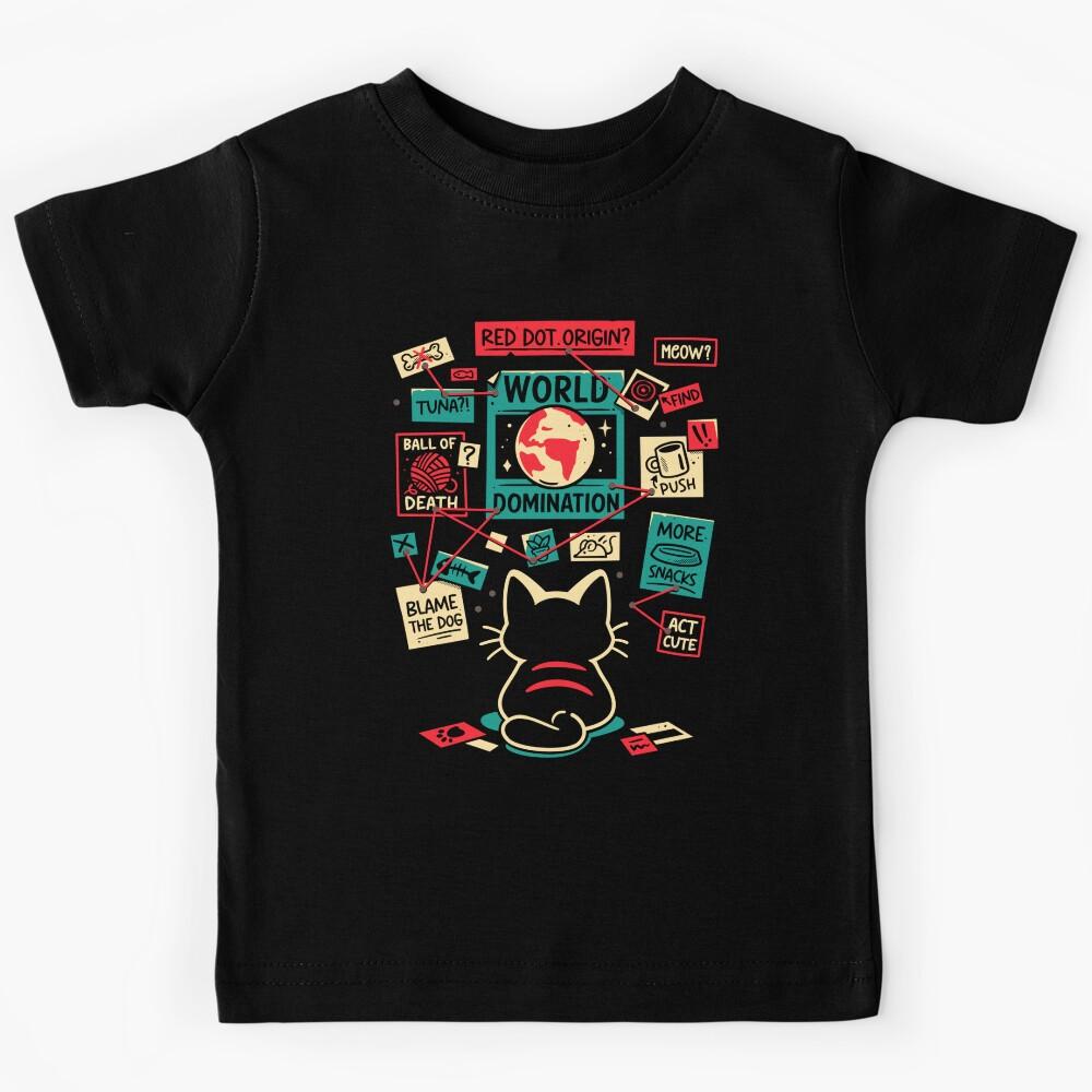 Cat Master Plan - Evil Kitten Kids T-Shirt 110