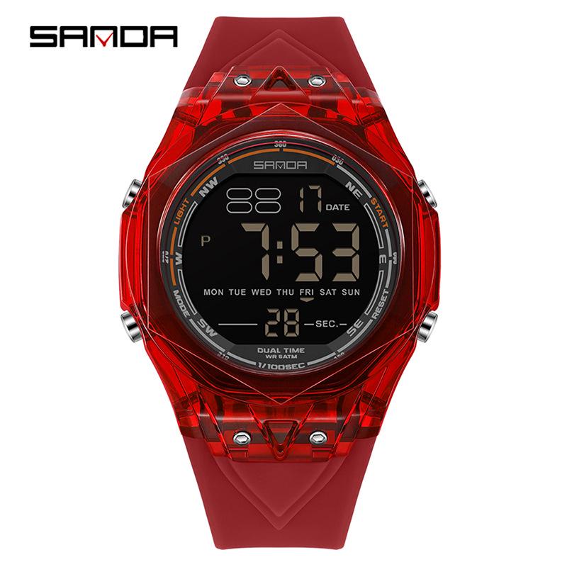 Sanda Waterproof Multifunctional Sports Watch - Luminous Timer for Men, Women, Students