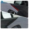 2pcs Real Soft Carbon Fiber LHD RHD For BMW i3 2013- Accessories Car Door Speaker Above Decor Trim Panel Sticker Interior