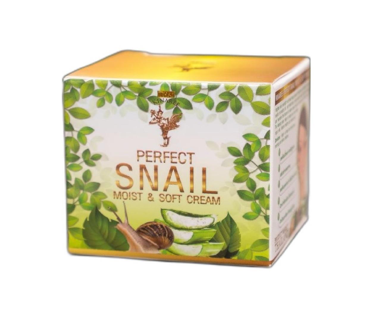 

Тайский крем для лица Thai Kinaree Perfect Snail Moist and Soft Cream, 50 г 50g, 1pc