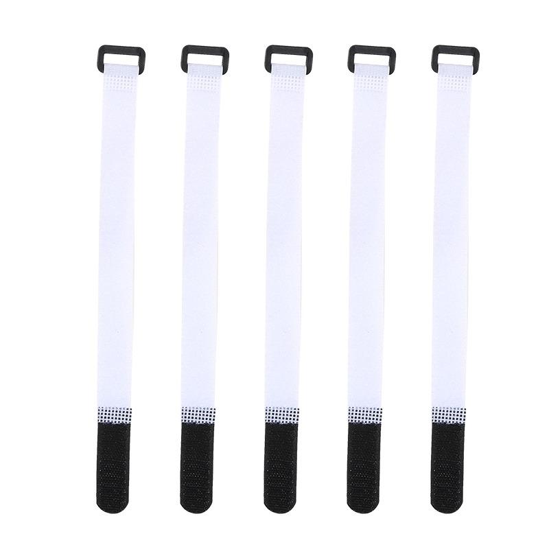 10Pcs/Set Reusable Fishing Rod Tie Holder Strap Suspenders Fastener Hook Loop Cable Cord Tie Belt Fishing Tackle Box Accessories