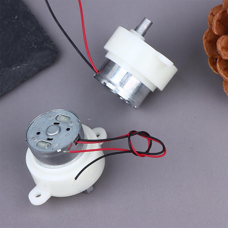 Dc 3V-7.4V 5V 12Rpm Slow Speed Mini 300 Gear Motor Micro 32Mm Plastic Gearbox Gear Reduction Motor Diy Stage Lights Toy Model