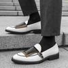 Fashion Leather Shoes Man Casual Loafers Luxury Design Slip On Male Dress Shoes Leisure Style Big Size Good Wear-resistant Sole