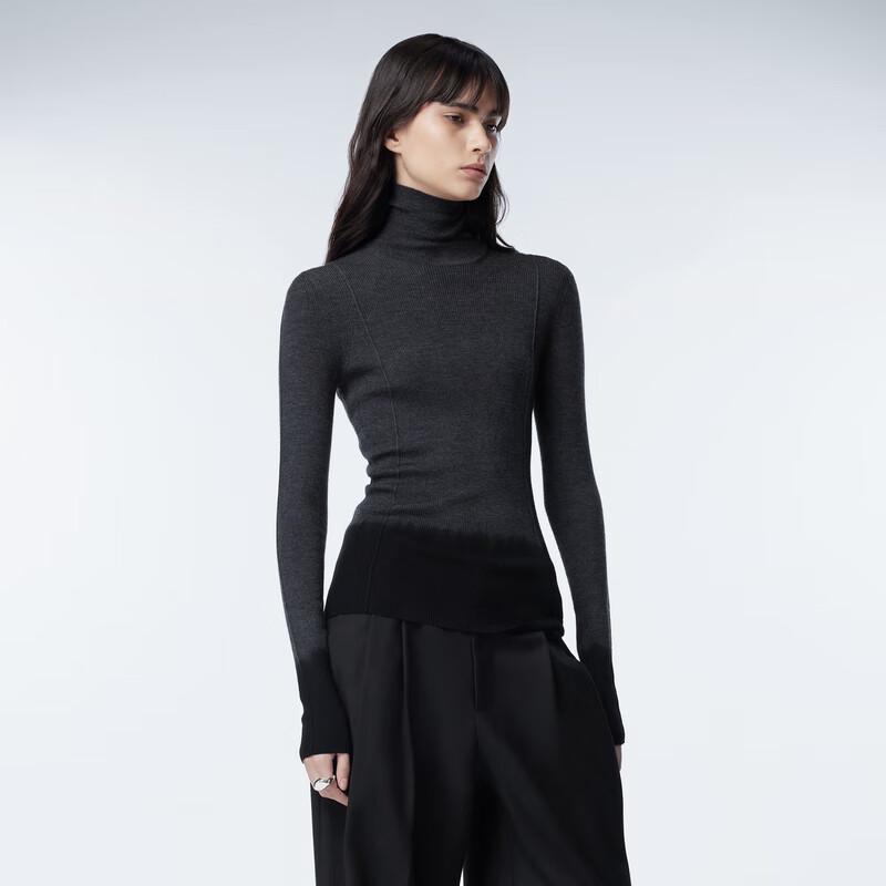 JNBY Women's Mock Neck Wool Cashmere Sweater