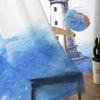 Watercolour Lighthouse Big Surf Seabird Sheer Curtains for Living Room Bedroom Decoration Window Voiles Morning Tulle Curtain