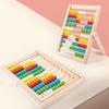 Non-Toxic Classic Wooden Educational Counting Toy 100 Beads Preschool Math Learning Toys Montessori Number Arithmetic Abacus Toddler Gift