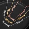 Custom Letter Name Necklace Stainless Steel Minimalist Pendant Personalized Gift