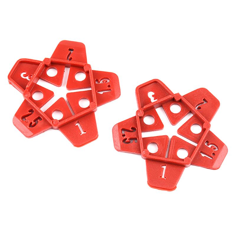 50Pcs 5In1 Wedge Ceramic Leveling System Professional Tile Spacers Clips Floor Wall Gap Leveling System Construction Tools