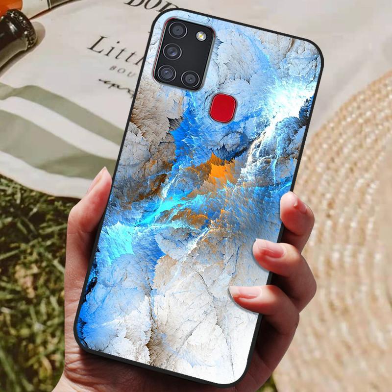 For Samsung A21S Case Phone Cover Silicone Soft TPU Back Cover for Samsung Galaxy A21S Case A 21S A21 S A217F Fundas Bumper