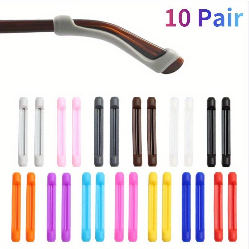 10 Pairs Silicone Anti Slip Ear Hook Eyewear Transparent Anti Slip Silicone Ear Hook Temple Tip Holder Eye Glasses Accessories