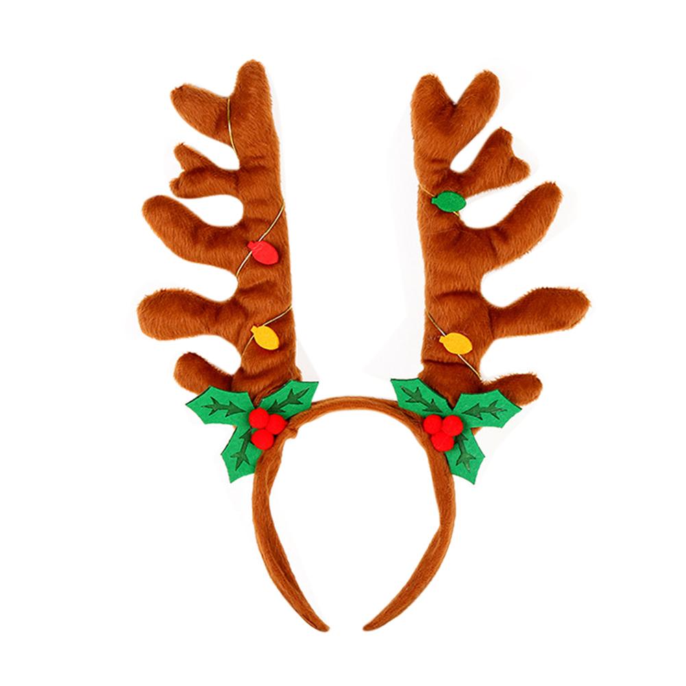 Christmas Hairband Fancy Antlers Elf Jingle Bells Head Hoop Costume Accessories