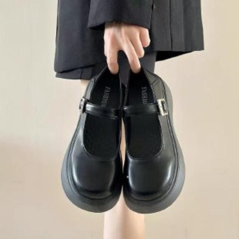 Fashion Flats Women's Platform Loafers Shoes 2025 Autumn New Trends Buckle Shoes Fashion Casual Running Sneaker Comfortable Zapatillas