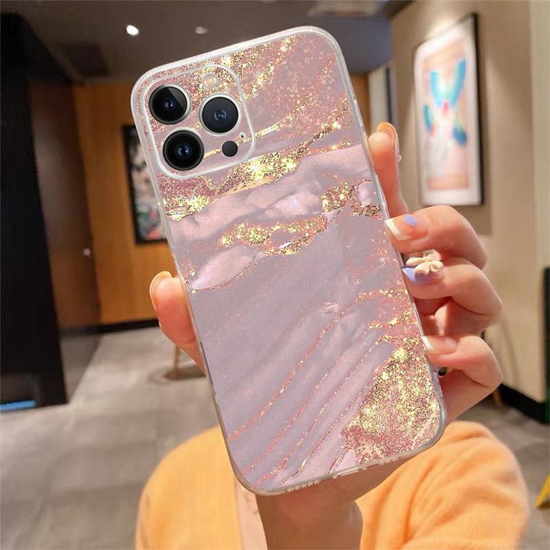 Custodia per telefono Carcasa Funda Per iPhone 17 Pro Max Air 16 15 14 13 Pro Max 15 16 Pro 15Plus Rosa oro rosa Custodia