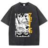 Baumwolle Gewaschen Dandadan Okarun T-Shirt Herren Japanischer Anime T-Shirt Cartoon Hohe Qualität T-Shirt Ästhetisch Mode T-Shirt Männlich