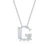 Fashion Luxury Letter Necklace Fade-resistant Moissanite Clavicle Chain Womens Daily Wear
