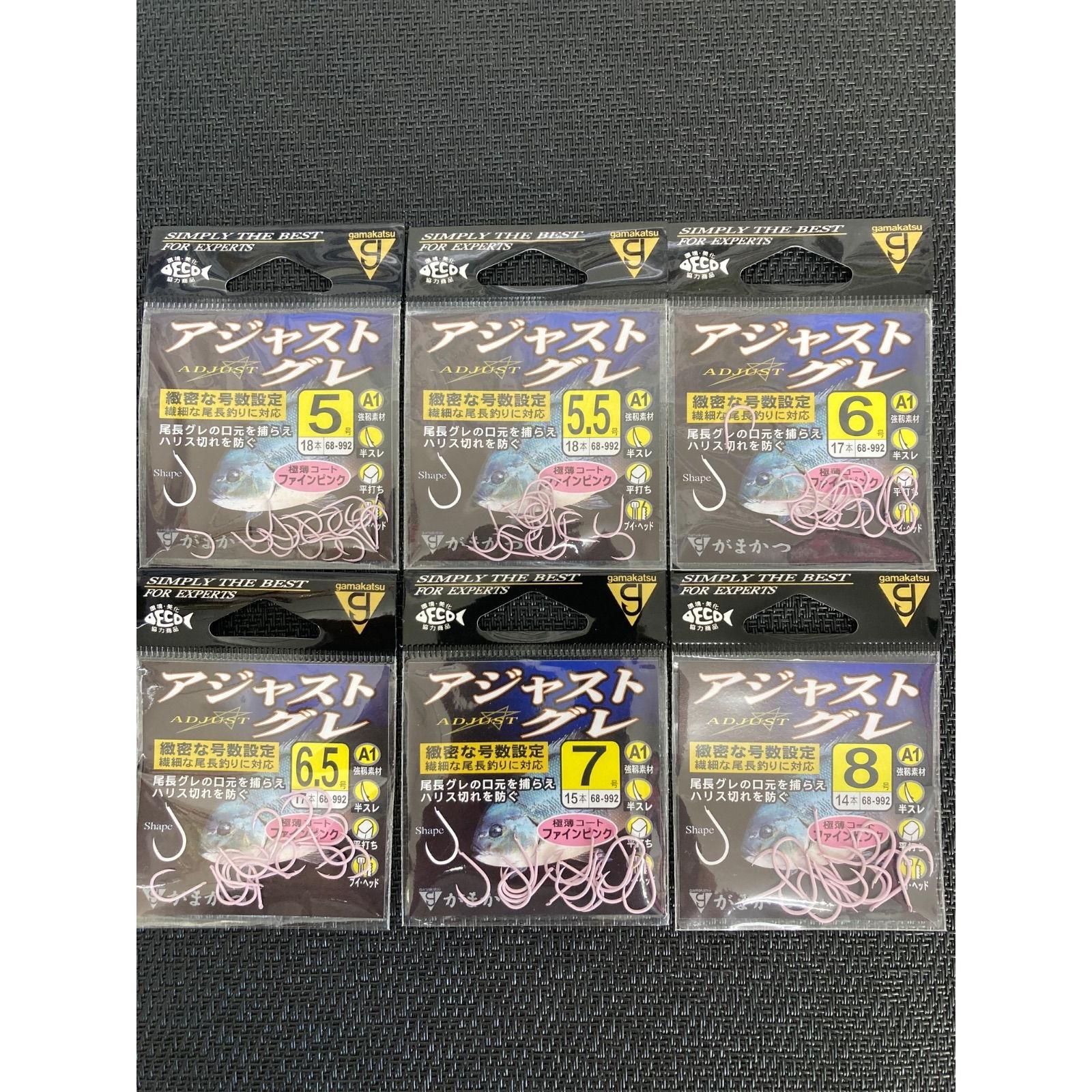 Б/у Gamakatsu Adjust Gray Размер 5/5.5/6/6.5/7/8 по 1 упаковке [Рыболовные крючки]
