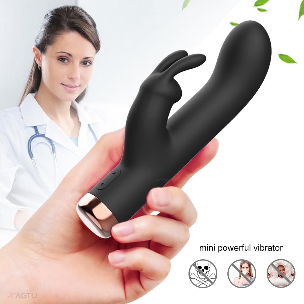Rabbit Vibrator for Women G Spot Vibrating Dildo Anal Vaginal Stimulator 10 Speeds Vibration Adult Goods Sex Toys for Women