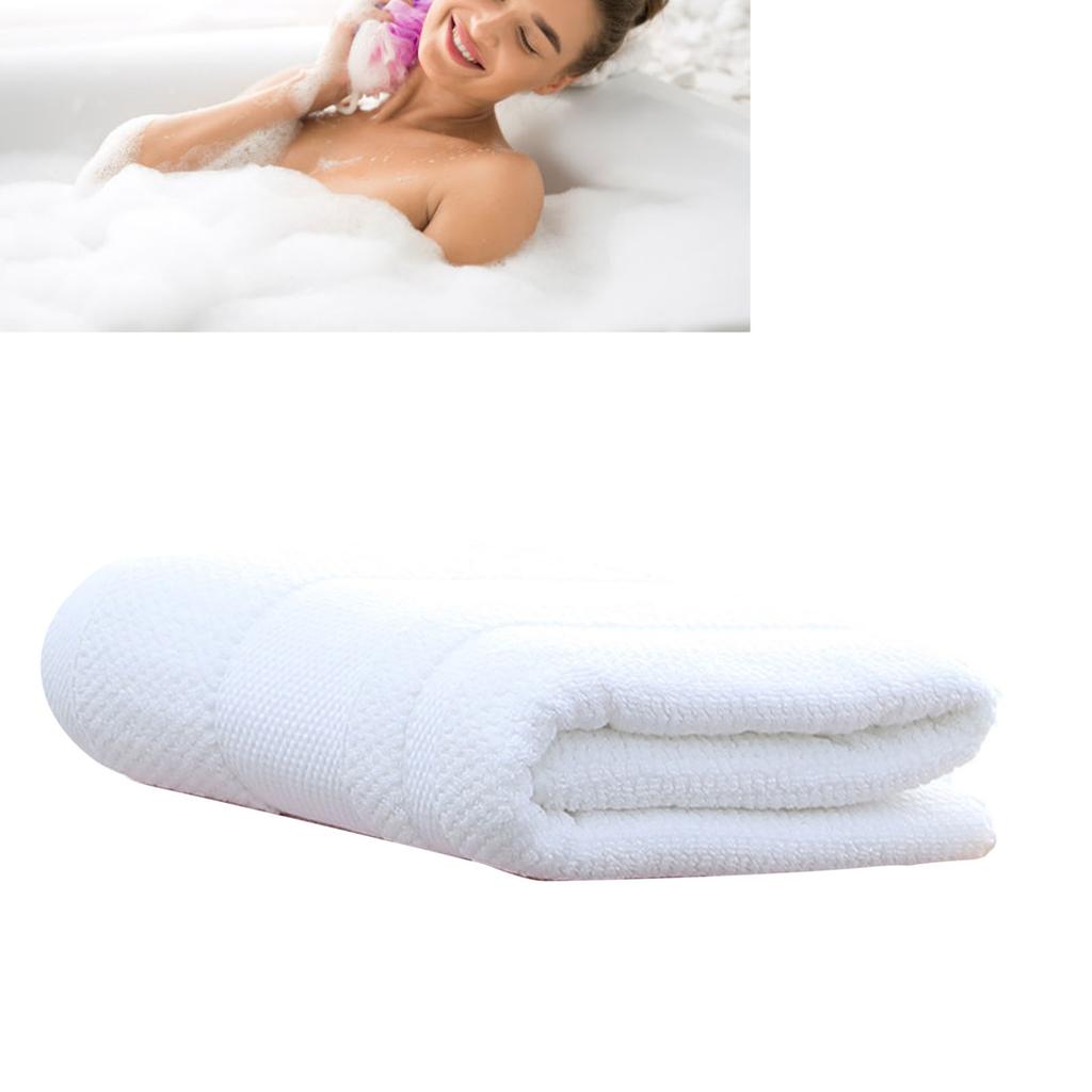 600g Bath Towel 70x140cm Cotton Highly Absorbent Quick Dry Thickened Bath Sheet for Beach Hotel