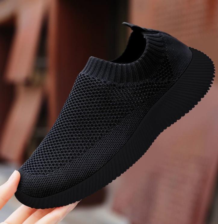 

Spring and Autumn New Products Men s and Women s Same Shoes Couple Sports Little White Shoes Flying Weaving Breathable Running Student Shoes Large Siz 36