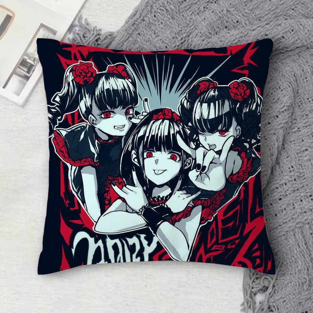 Babymetal Metal Forth Doublesided Printed Square Decorative Cushion Cover for Sofa Living Room Home Decor