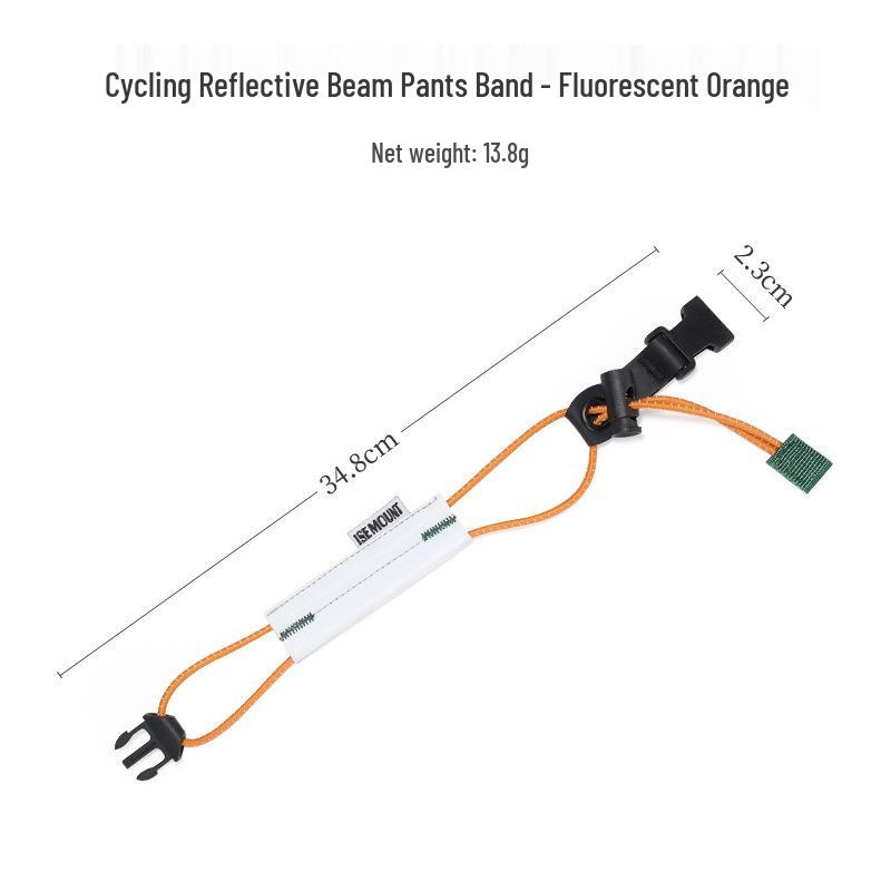 Reflective Elastic Leg Bands for Cycling