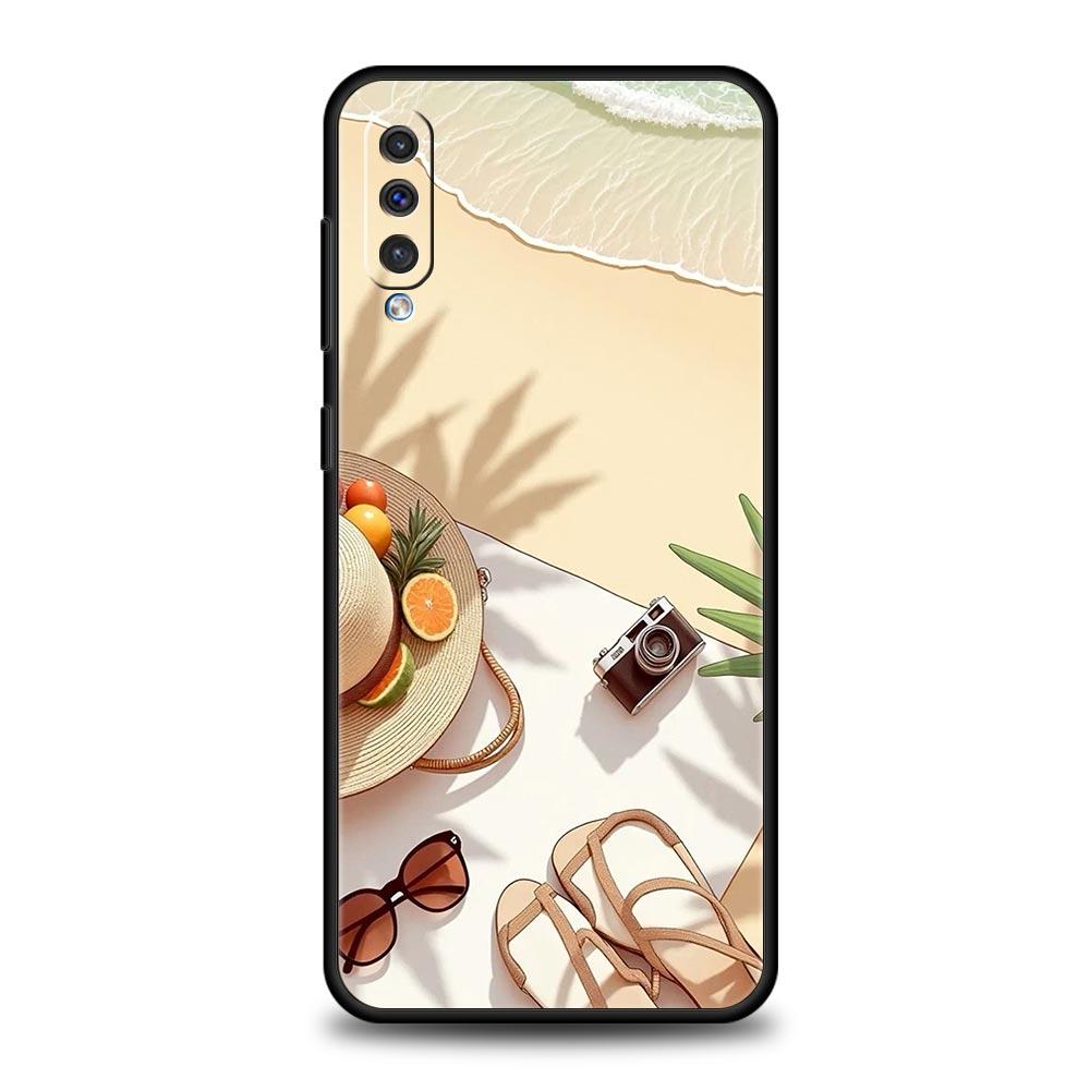 Summer Beach Phone Case for Samsung Galaxy A56 A36 A26 A16 A34 A24 A42 A22 A20 A12 A40 A30 A10 5G Soft TPU Cover Shell Funda Bag