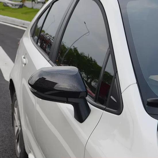Carbon Fiber Rearview Mirror Cover Trim For Toyota Corolla -2026
