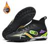 Winter velvet and cotton football shoes long nails broken nails children and adolescents men's shoes competition training shoes women's sports shoes