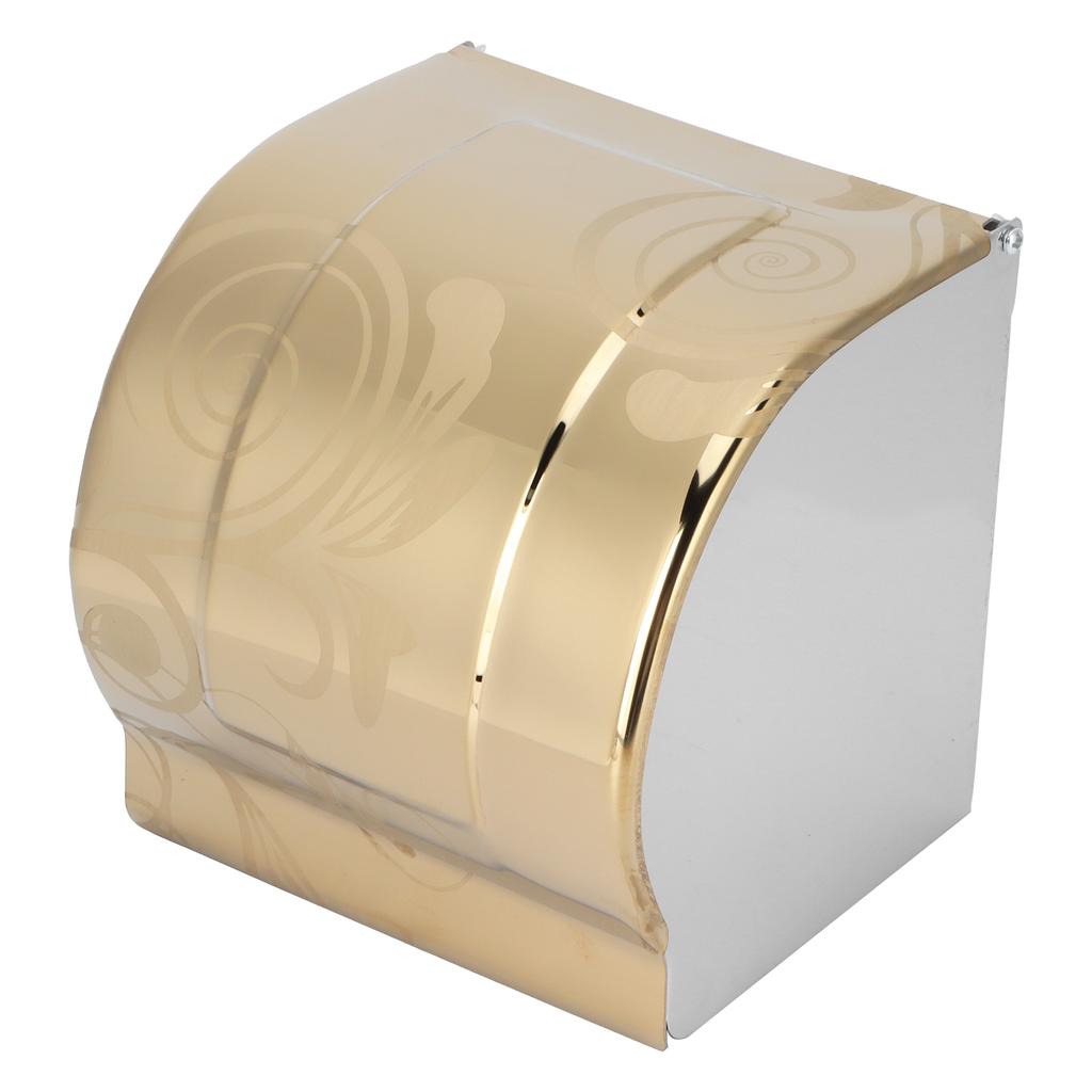 Toilet Paper Holder Golden Stainless Steel Waterproof Bathroom Roll Paper Rack for Bathroom