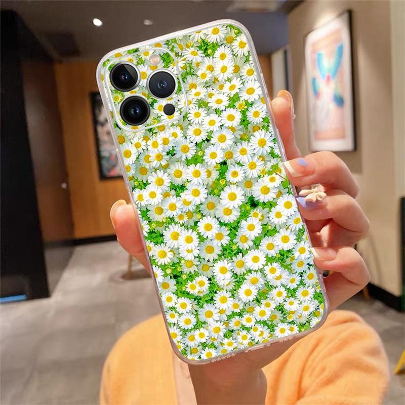 

Чехол для телефона Daisy Flower для iPhone 15 14 Pro Max 13 12 11 Pro Max XSMax XR 12 13 mini 14 Plus iPhone 11Pro