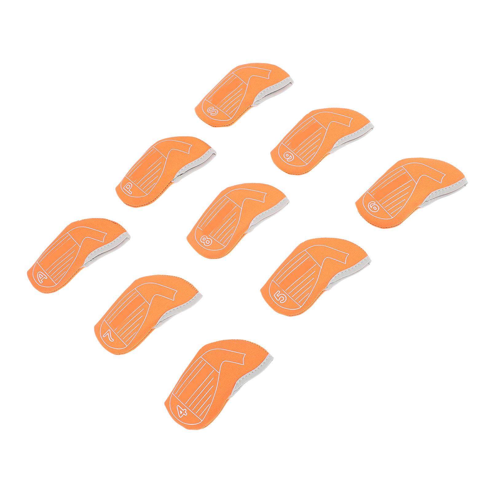 

9PCS Club Iron Head Cover with Number Shock Absorbing Dust Proof Anti Slip Stylish Club Protective