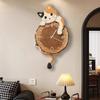 Cat Wall Hanging Clock Cartoon Wall-mounted Clock Creative Cute Wall Clocks for Kids Room Decoration Accessories for Bedroom