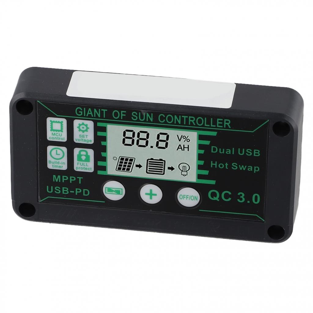 MPPT Charge Controller Waterproof Black Compact And Sturdy