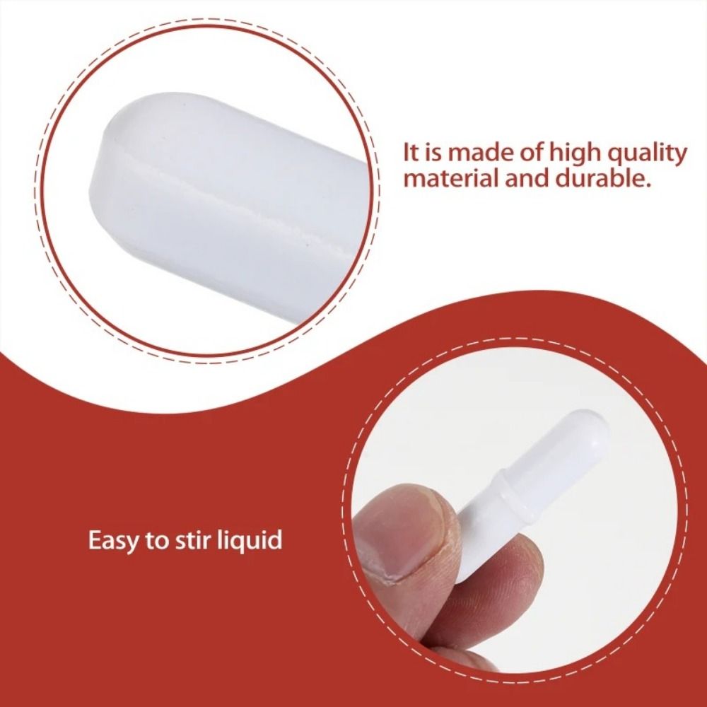 10Pcs PTFE Magnetic Stirrer Mixer 6-15mm Laboratory Stir Rod Magnetic Stir Bars  Biology