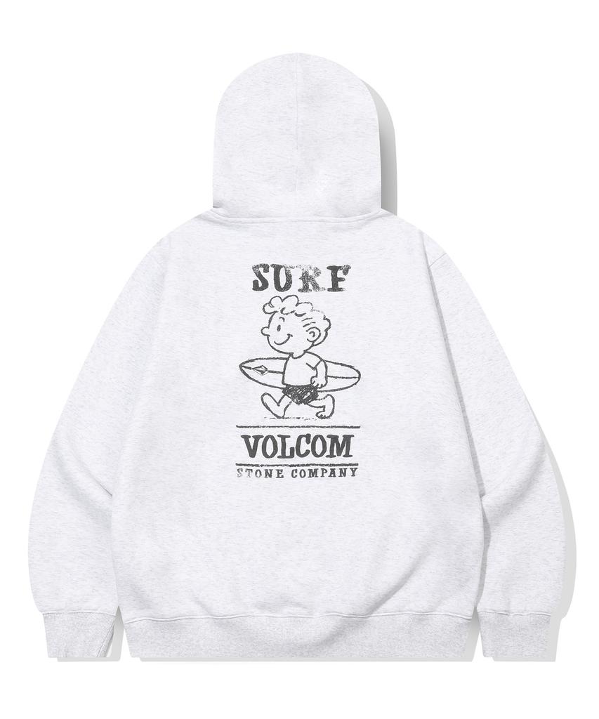 Surf Buddy Fleece-Lined Hoodie (Ice Gray)