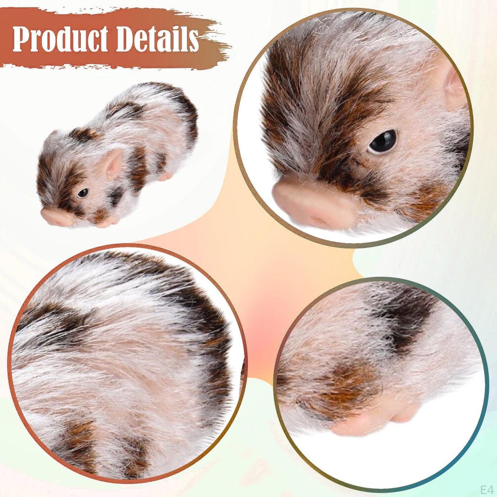 Silicone Pig Mini Doll Soft Decor Cute Photography Prop Interactive Educational Tool