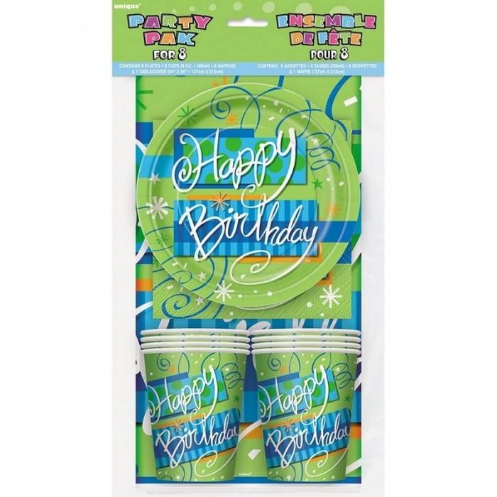 Unique Party Bright Birthday Party Tableware Set