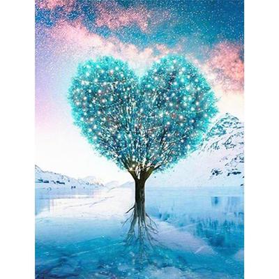 Full 5D Diy Diamond Painting Cartoon Love Tree Diamond Embroidery Cross Stitch Home Decor Handmade Gift