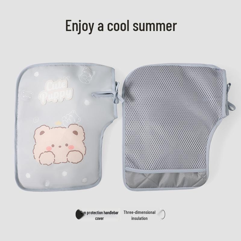 Breathable UV Protective Waterproof Sunshade for Electric Bike & Motorcycle Handlebars