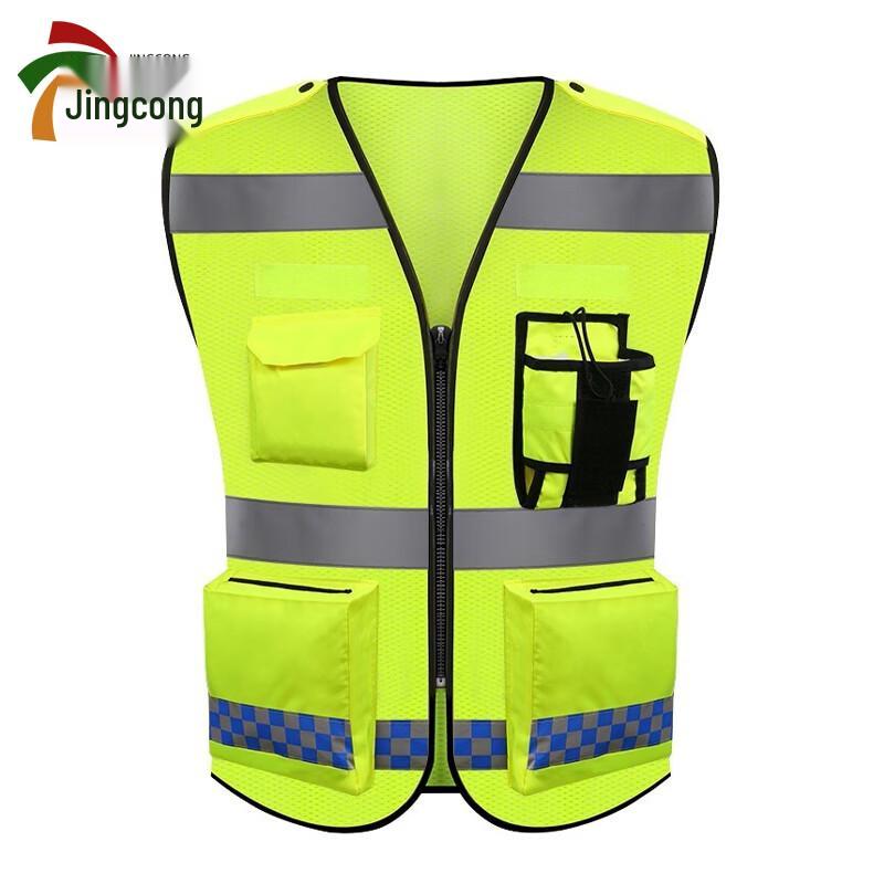 Upgraded Multi-Pocket Reflective Safety Vest