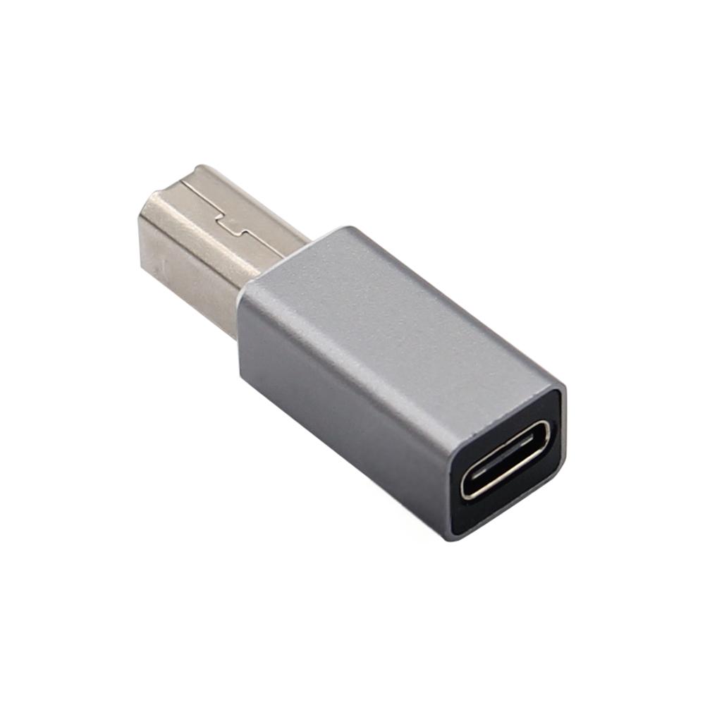 

USB Type C Female To USB B Male Adapter For Scanner Printer Converter USB C Data Transfer Adapter серый