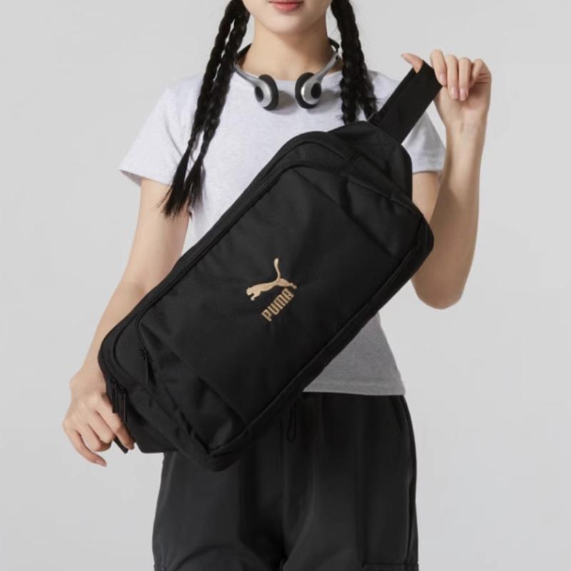 New PUMA Fabric Shoulder Bag Crossbody Bag Regular Unisex Black 090567-01